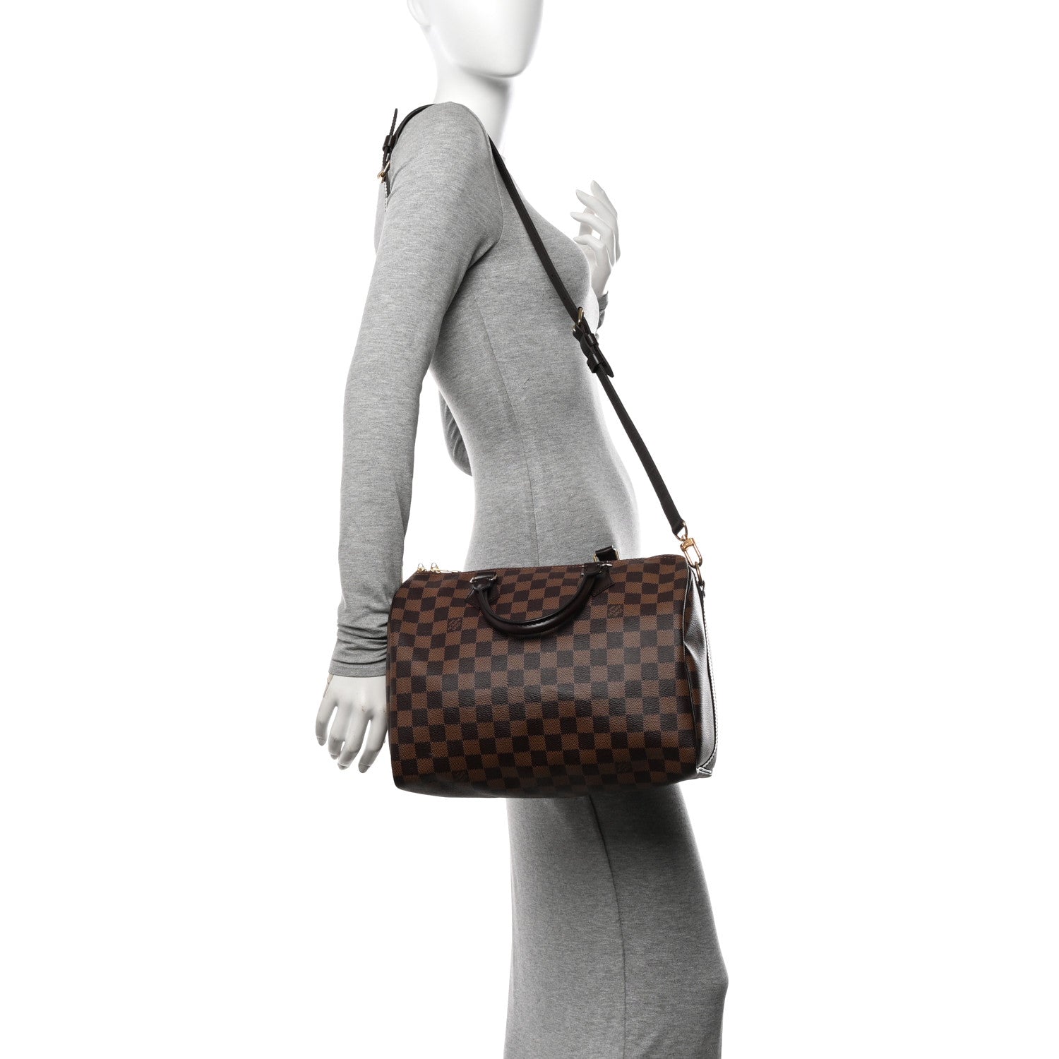 Louis Vuitton Damier Ebene Speedy Bandouliere 30 2 of 11