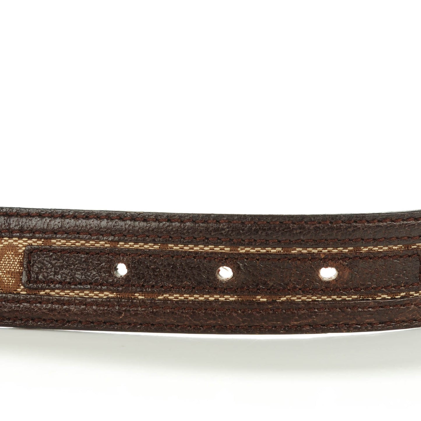 Monogram Interlocking G Belt 90 36 Dark Brown