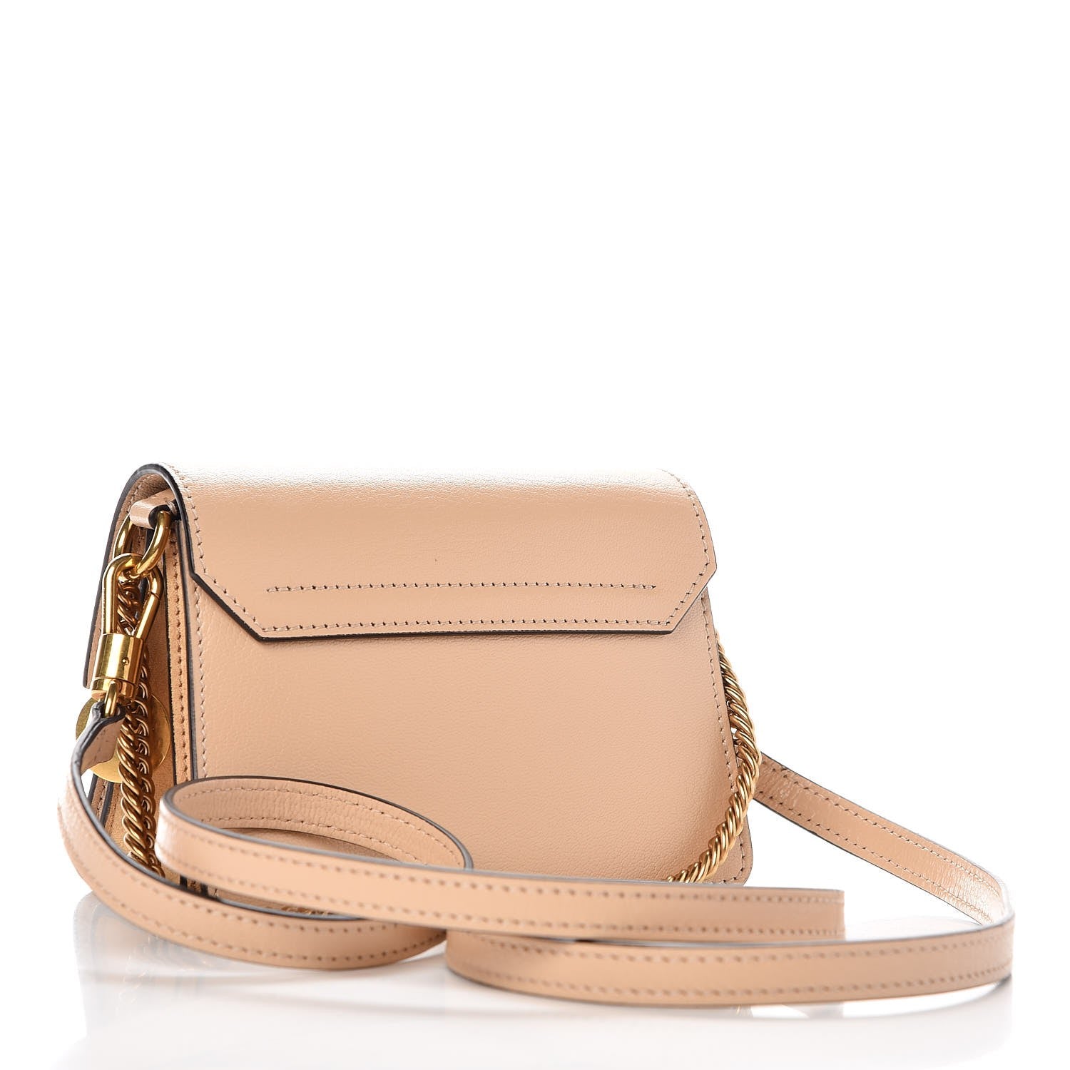 Givenchy Goatskin Suede Mini GV3 Shoulder Bag Nude 3 of 6