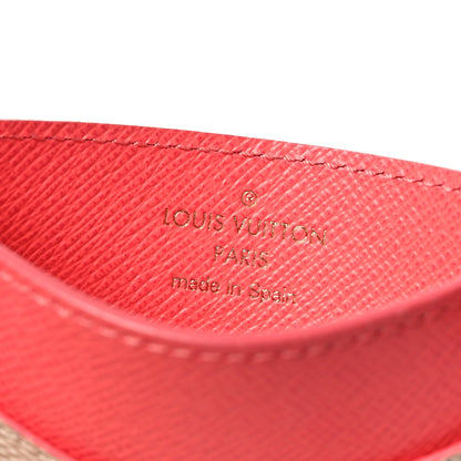 Louis Vuitton Damier Azur Daily Card Holder Rose Papaye 6 of 7