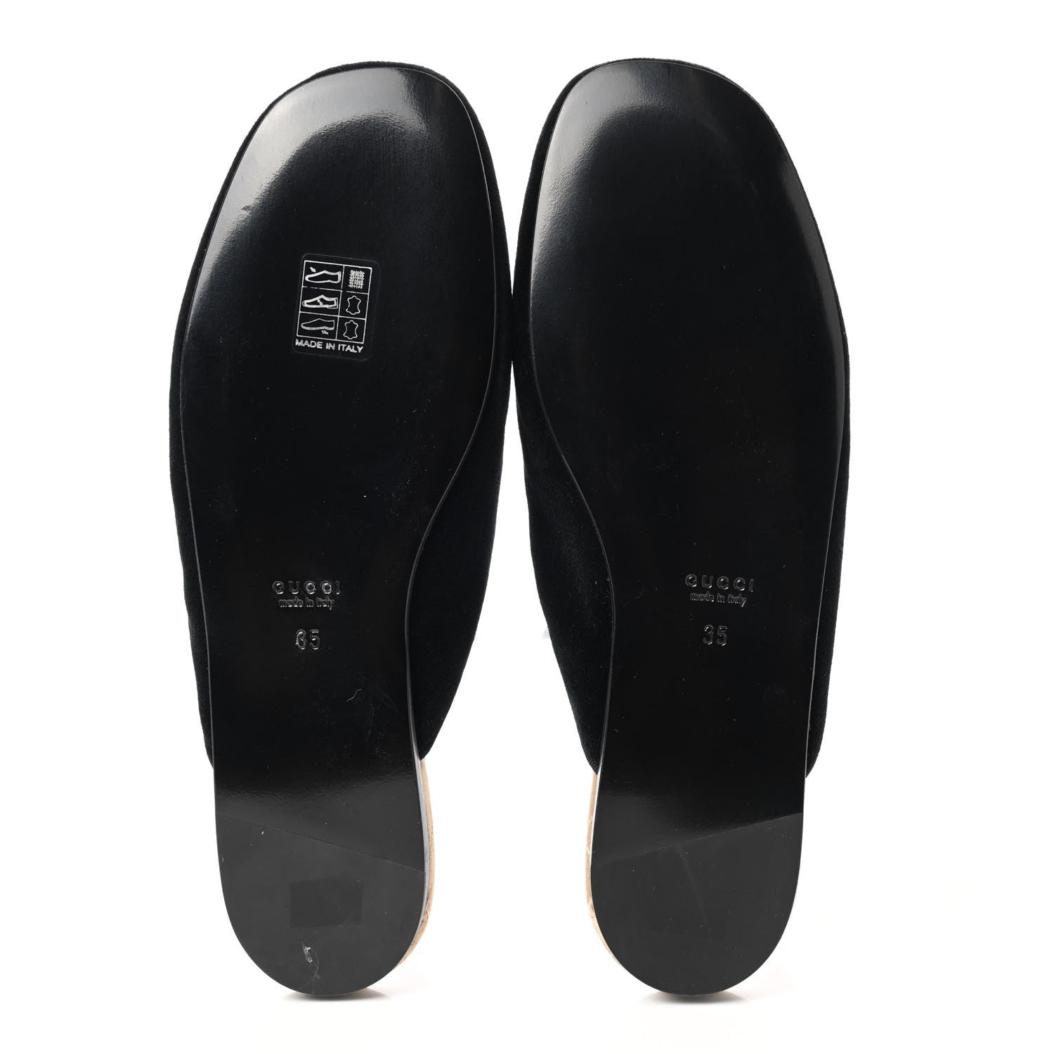 Gucci Velvet Crystal Snake Embroidered Womens Slippers 35 Black 5 of 7