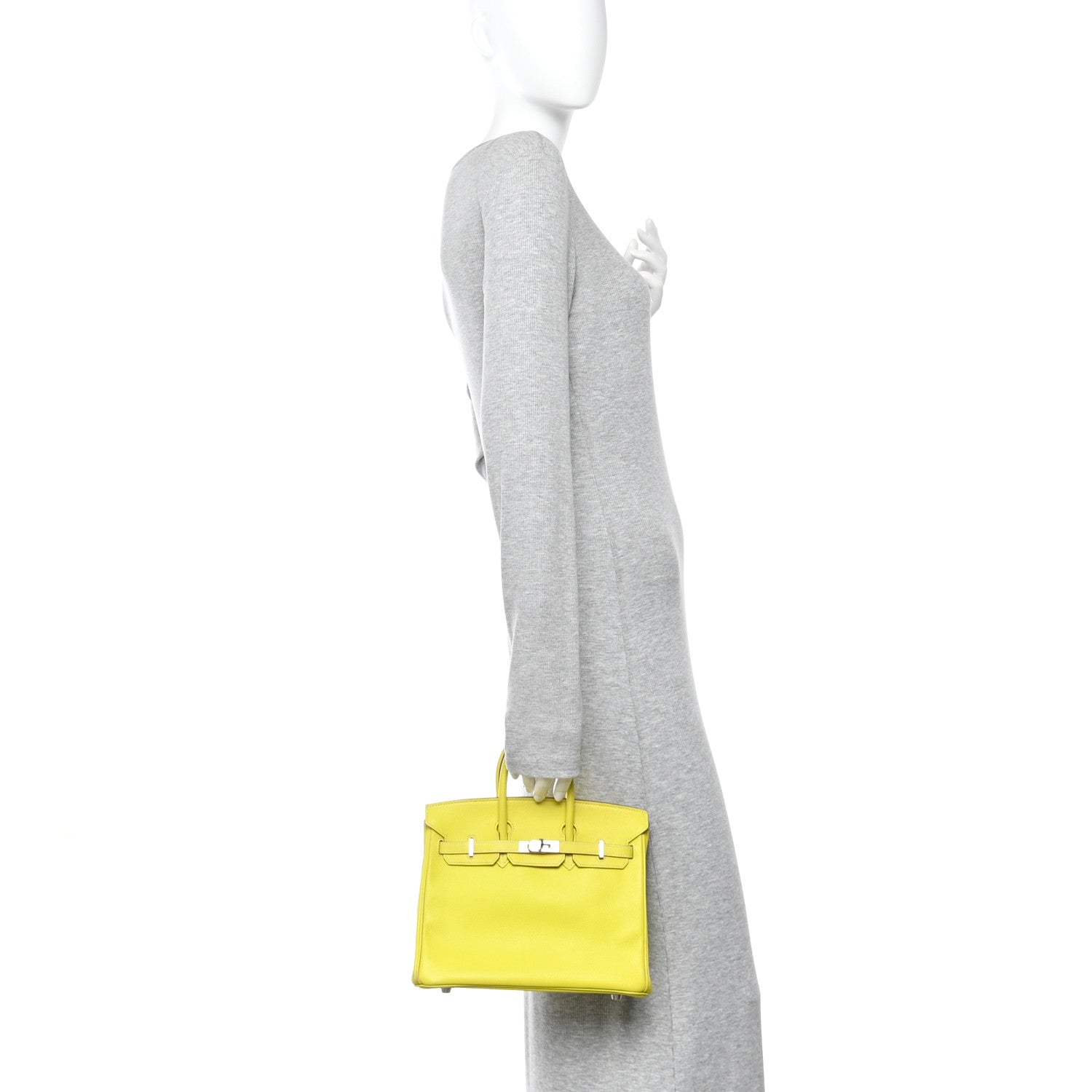 Hermes Epsom Candy Birkin 25 Lime Gris Perle 1887012 – FASHIONPHILE