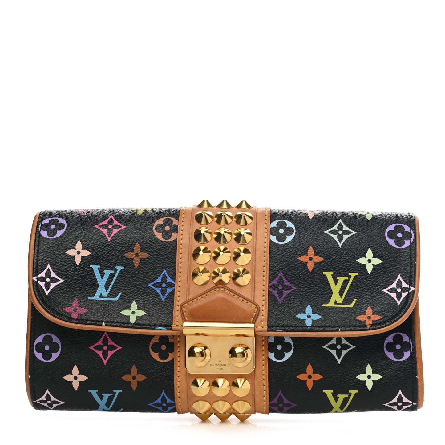 Monogram Multicolor Courtney Clutch Black