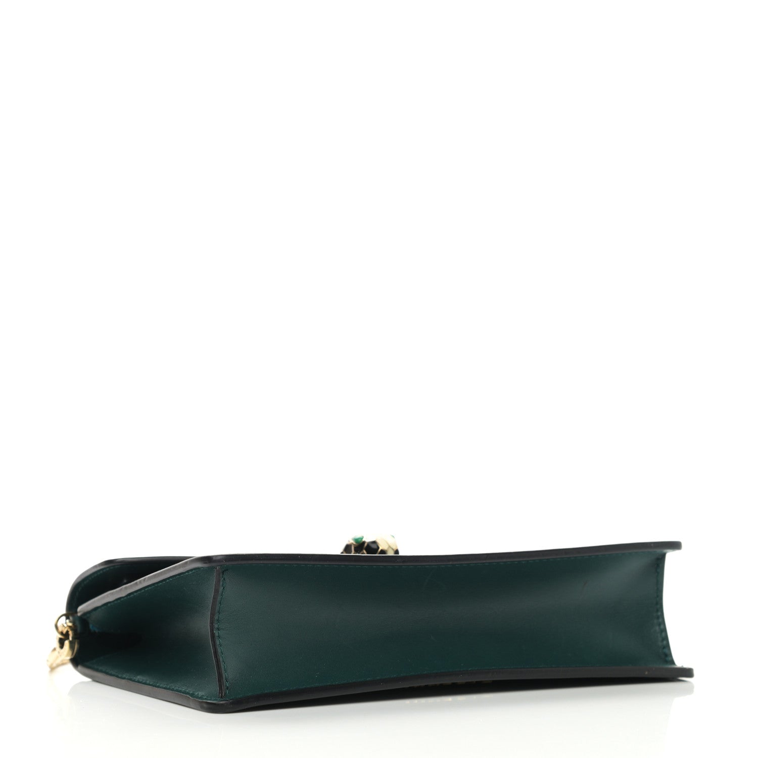 Bulgari Calfskin Serpenti Forever Chain Pouch Bag Emerald Green 3 of 11