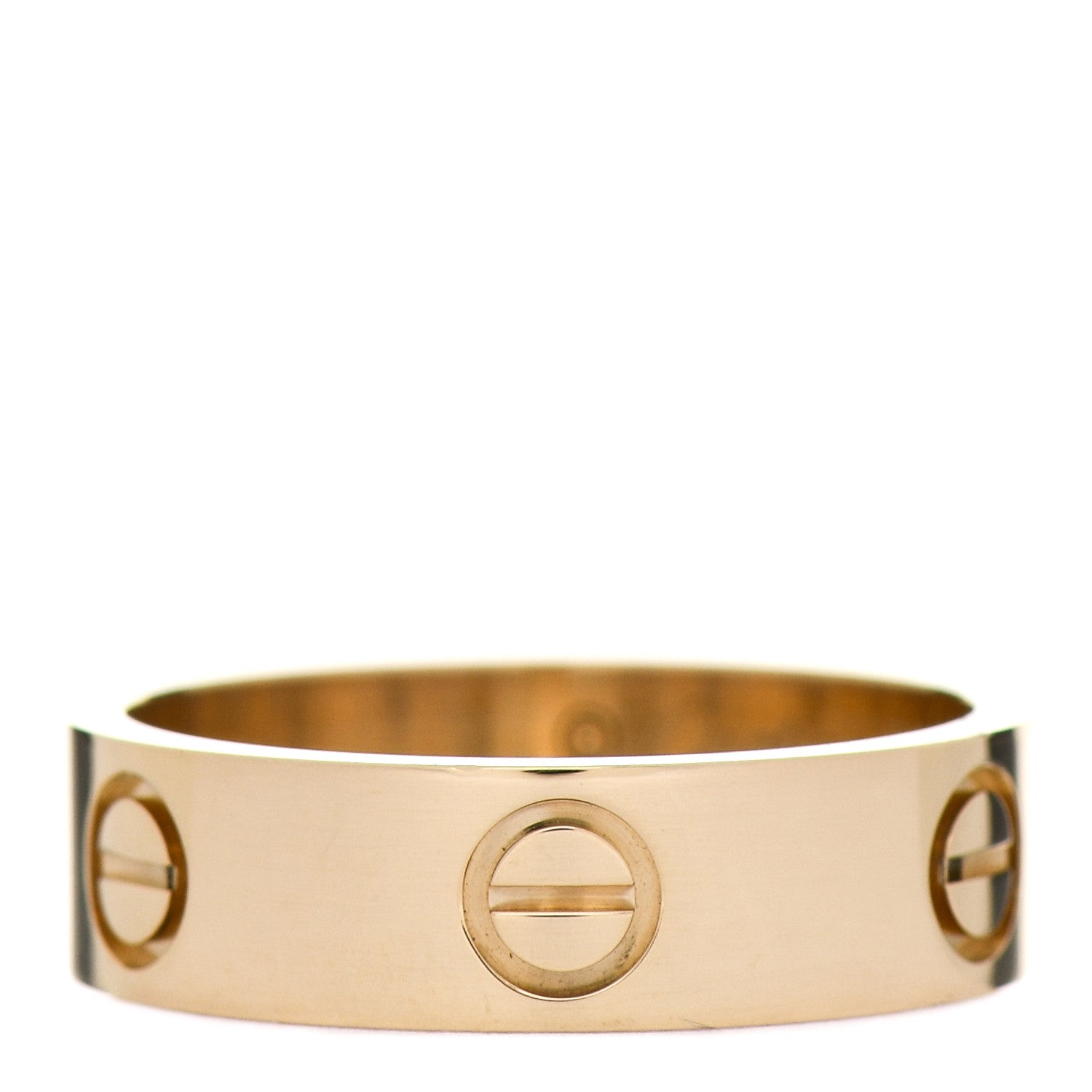 Cartier 18K Yellow Gold 5.5mm LOVE Ring 55 7.25 1 of 5