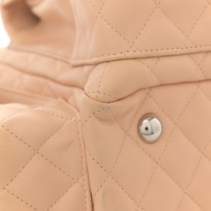 Chanel Calfskin Quilted Large Cambon Multipocket Reporter Beige Black 11 of 11