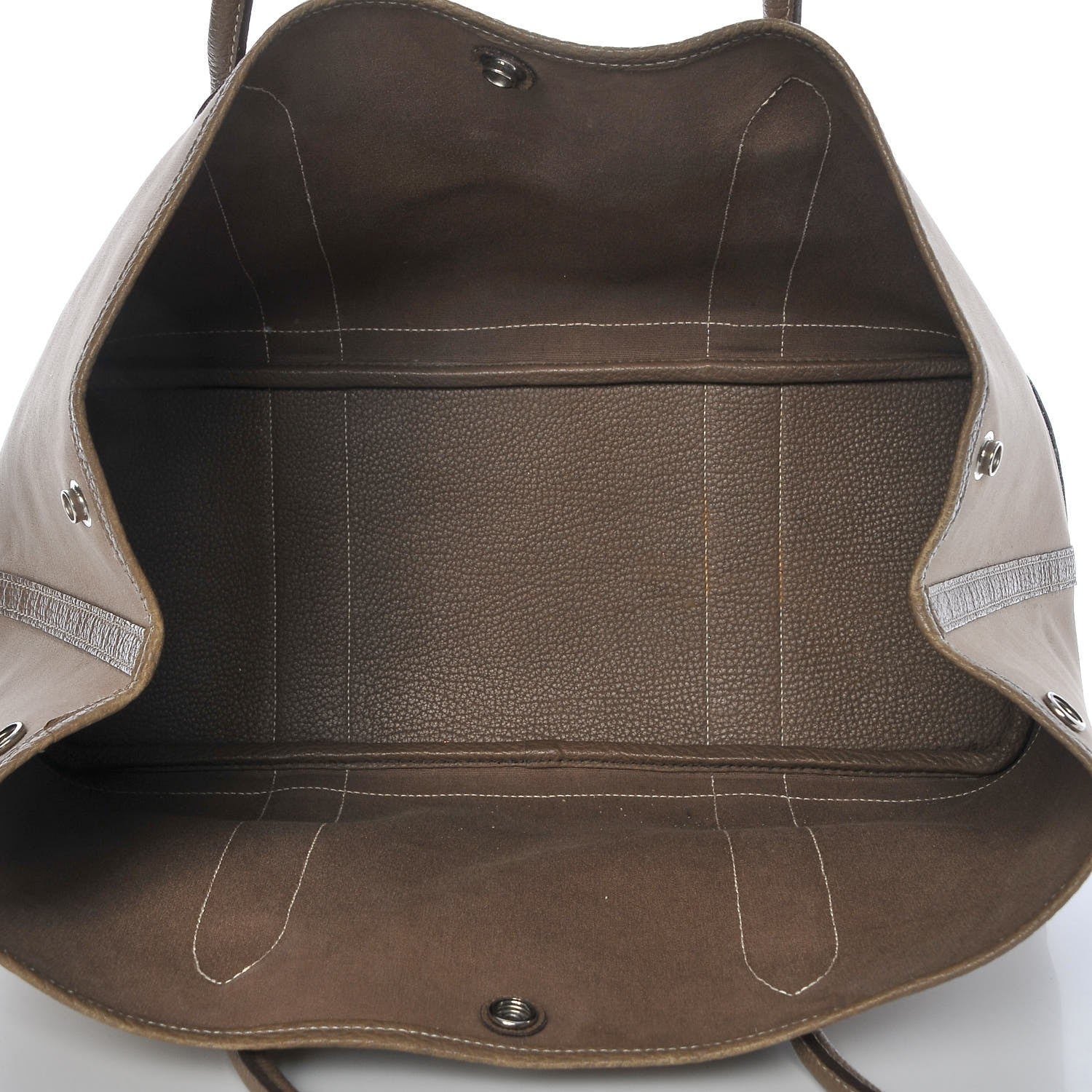 Hermes Toile Buffle Garden Party 36 MM Tote Etoupe 5 of 15