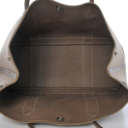 Hermes Toile Buffle Garden Party 36 MM Tote Etoupe 5 of 15