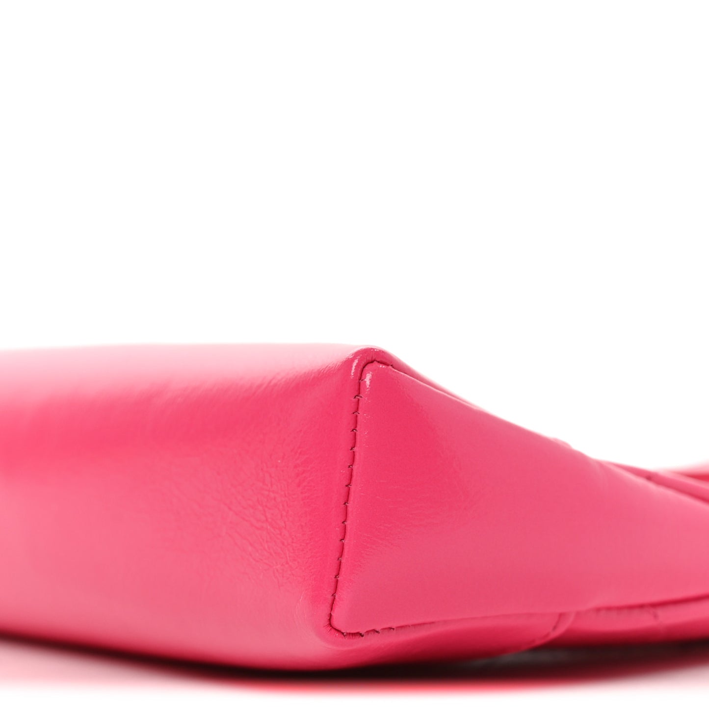 Shiny Crumpled Calfskin Quilted Nano 31 Shopping Bag Pink