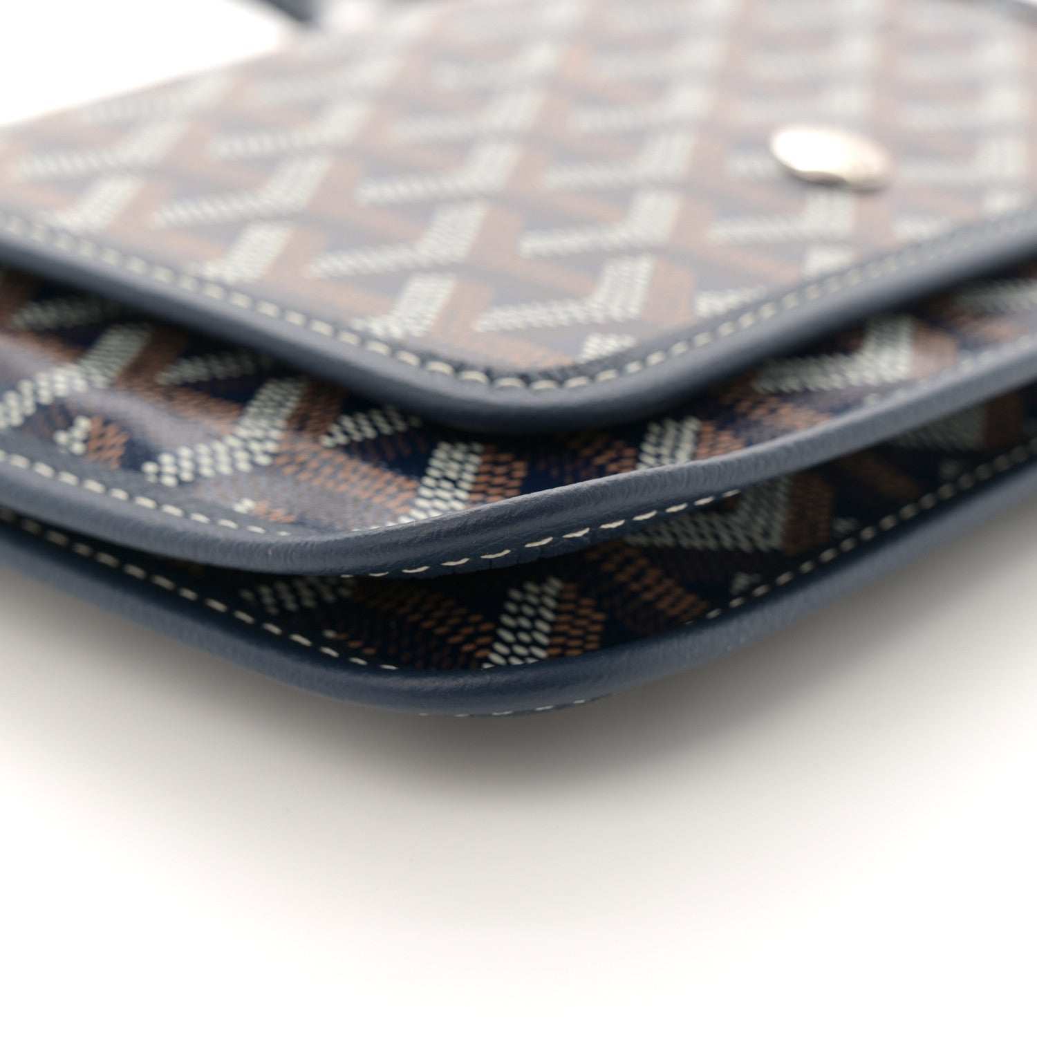 Goyard Goyardine Plumet Wallet Clutch Navy 8 of 9