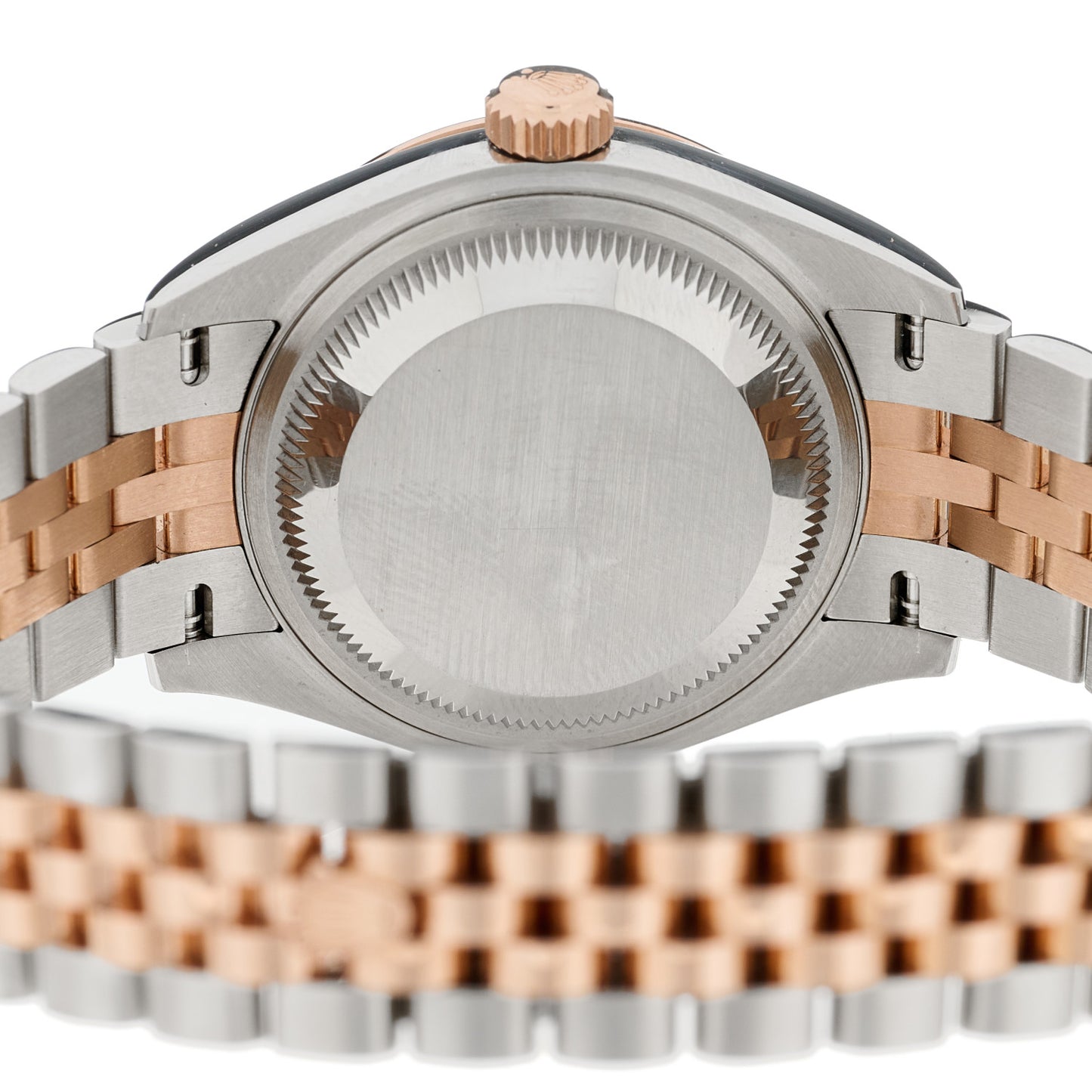 Stainless Steel 18K Everose Gold Diamond 28mm Oyster Perpetual Datejust Watch Green 279171