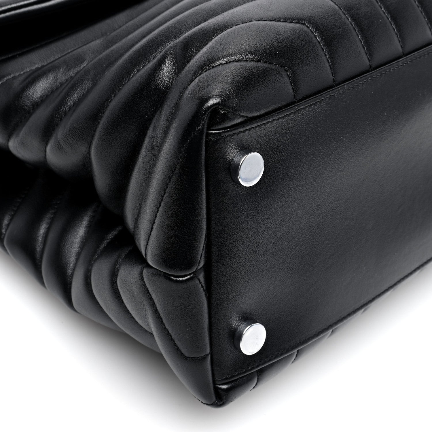 Saint Laurent Calfskin Y Quilted Monogram Large Loulou Chain Satchel Black 8 of 10