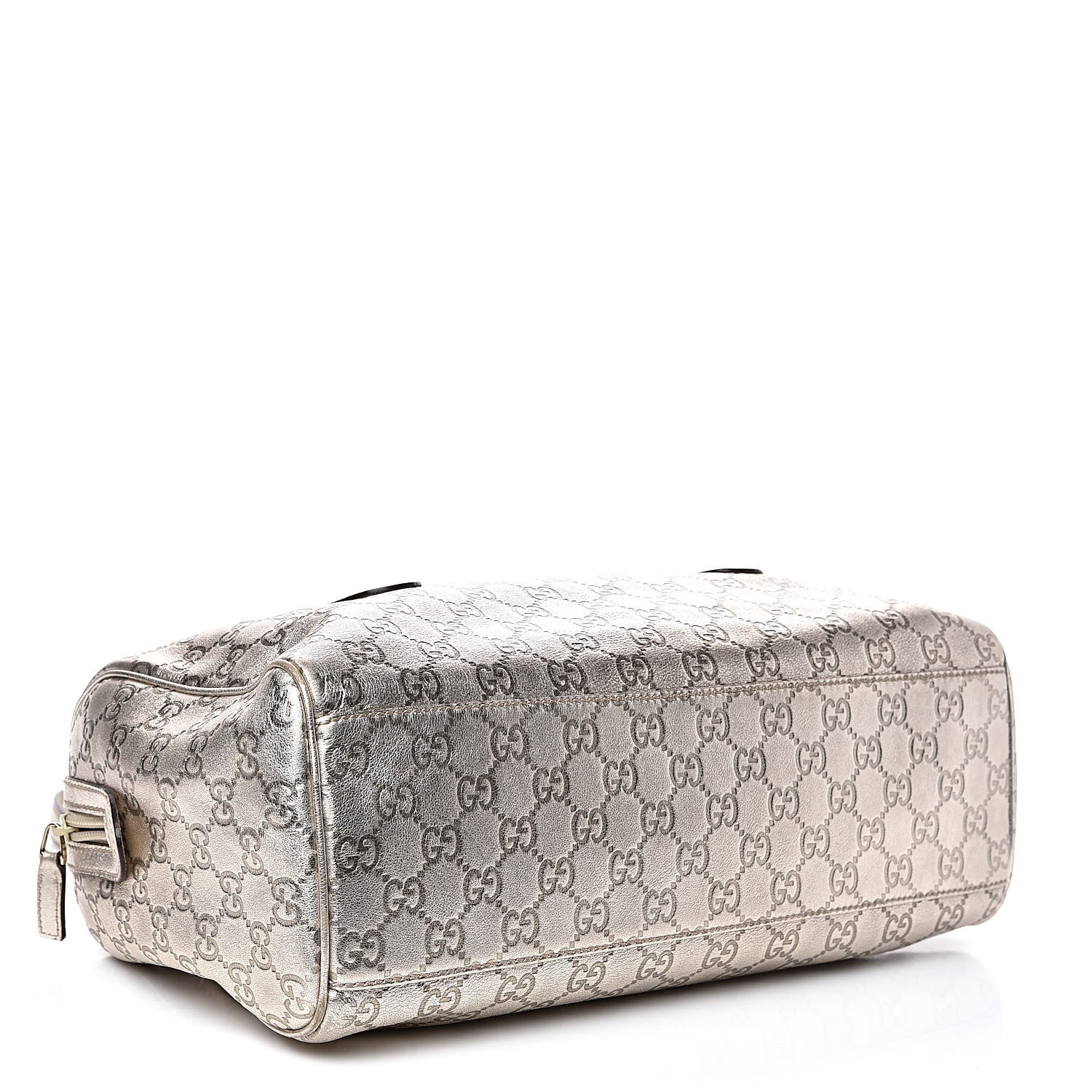 Gucci Metallic Guccissima Boston Gold 4 of 12