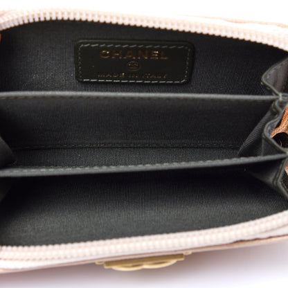 Chanel Caviar Quilted Boy Zip Around Coin Purse Wallet Beige Clair 5 of 9