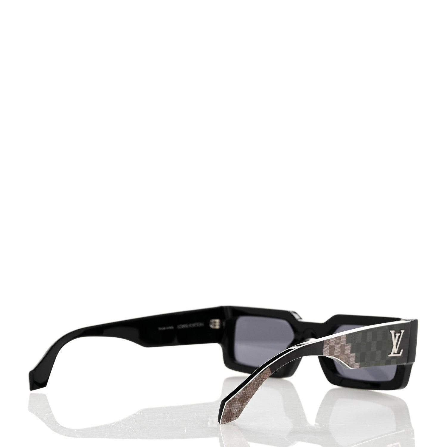 Louis Vuitton Acetate Damier Camouflage LV Clash Sunglasses Z2399W 4 of 8