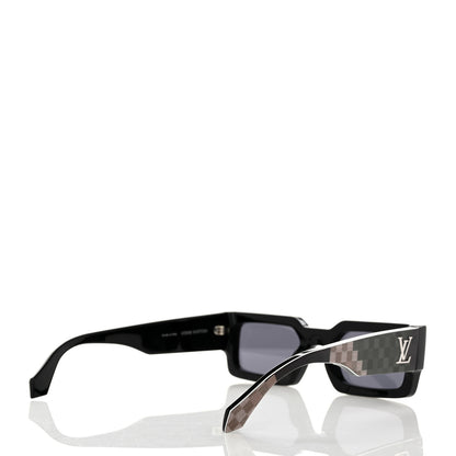Louis Vuitton Acetate Damier Camouflage LV Clash Sunglasses Z2399W 4 of 8
