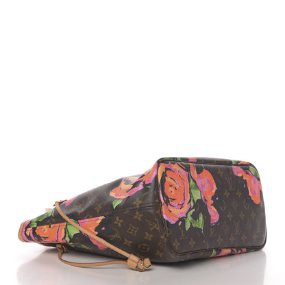 Louis Vuitton Monogram Roses Neverfull MM 4 of 11