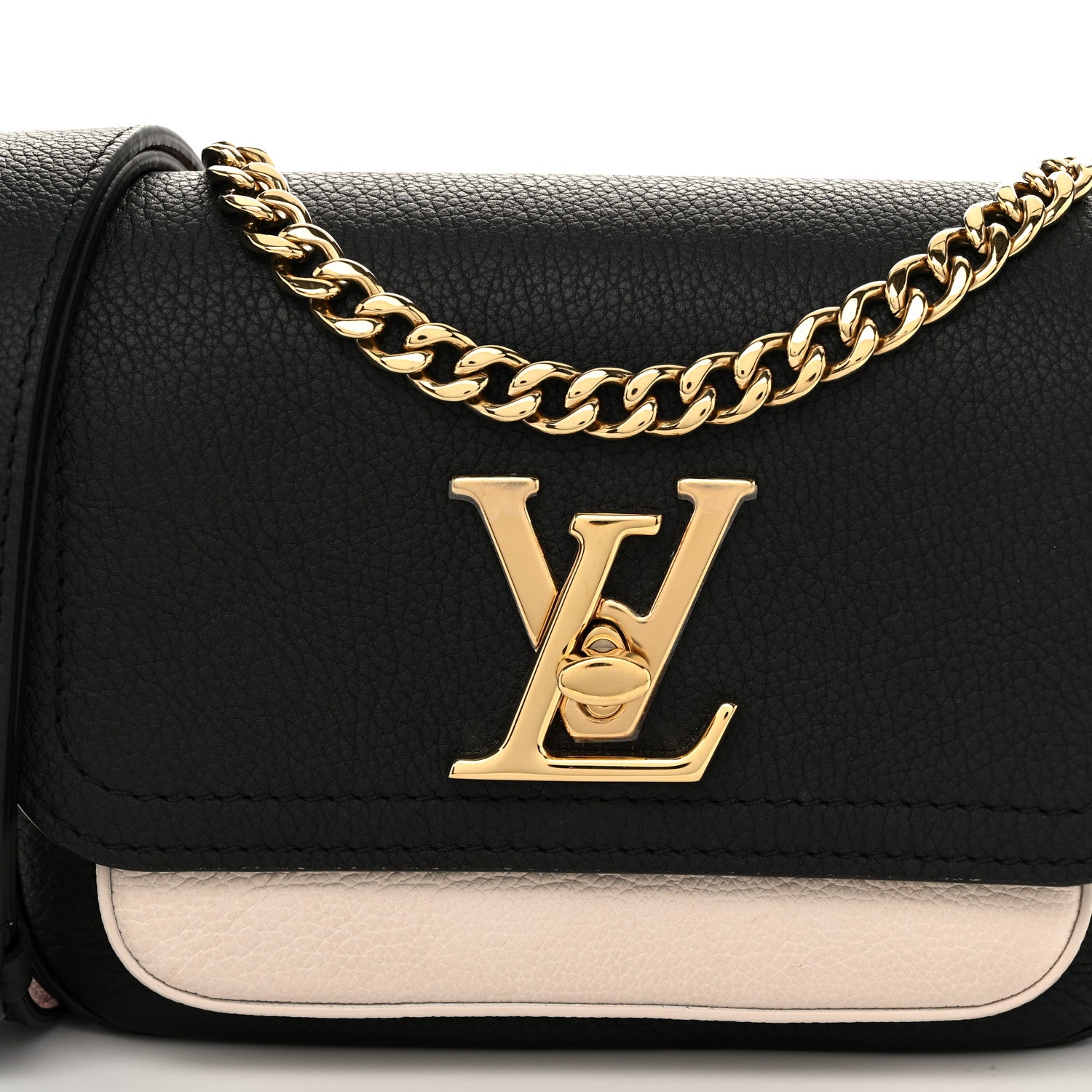 Louis Vuitton Grained Calfskin Lockme Tender Black 7 of 9