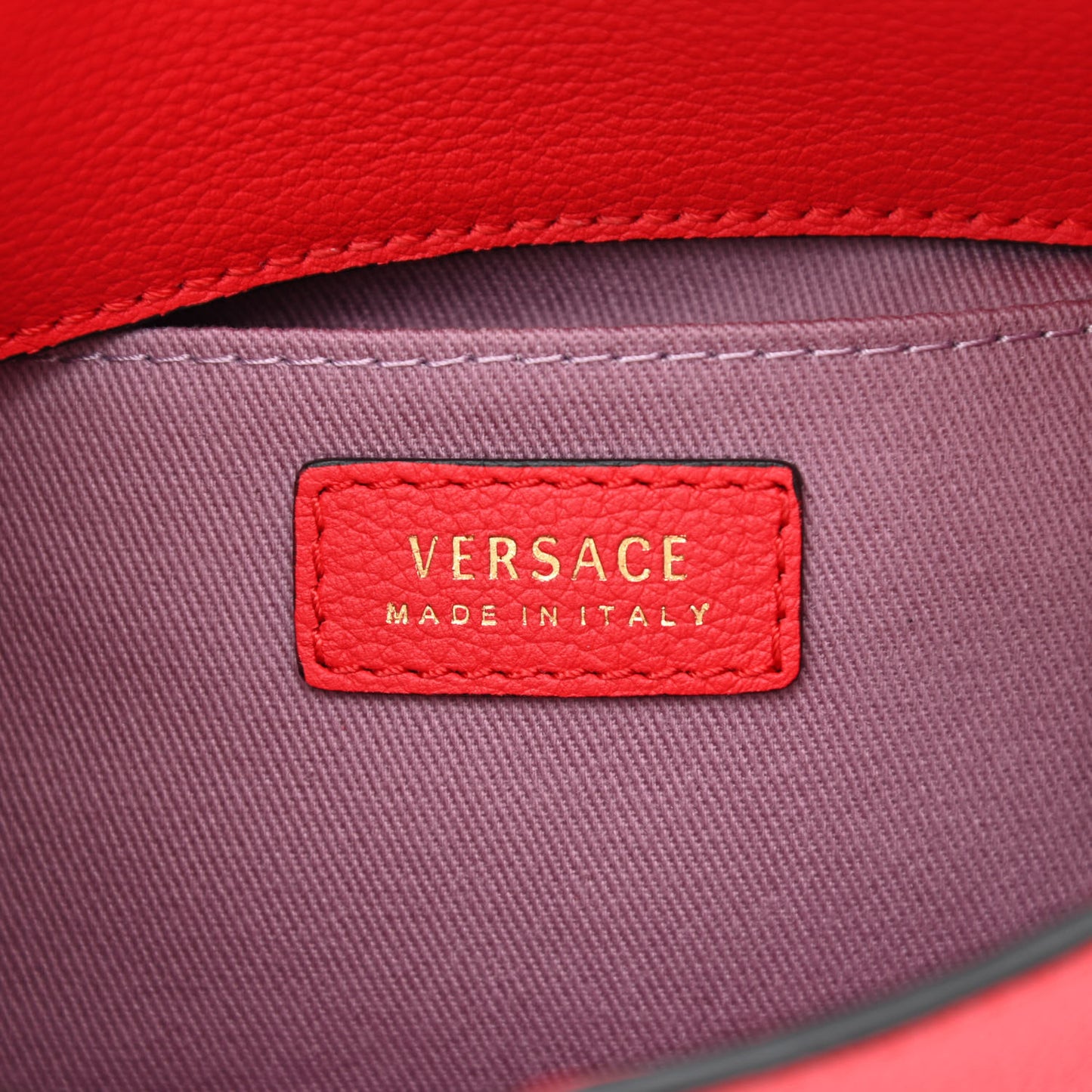 Calfskin La Medusa Mini Hobo Crossbody Red