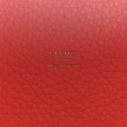 Hermes Taurillon Clemence Picotin Lock 18 PM Rose Sakura 6 of 12