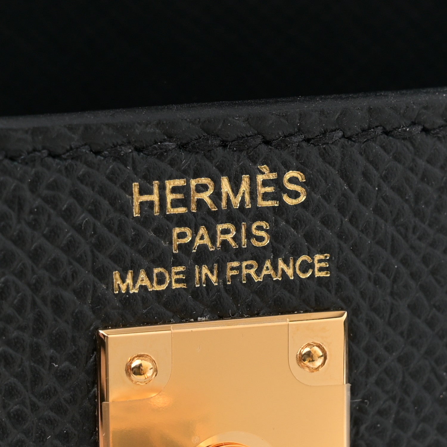 Hermes Epsom Kelly Sellier 25 Black 6 of 11