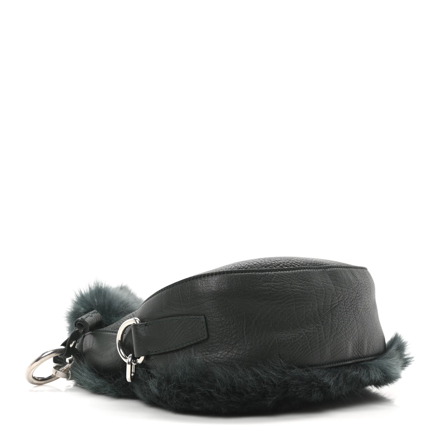 Burberry Shearling Small Knight Crossbody Bag Vine 4 of 9