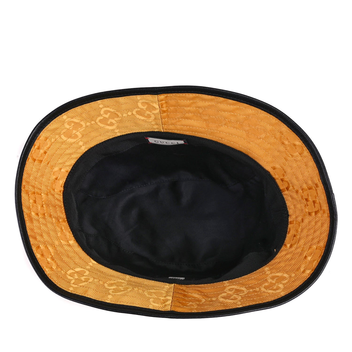 Gucci Econyl Nylon Monogram Off The Grid Bucket Hat L Crop Black 5 of 7