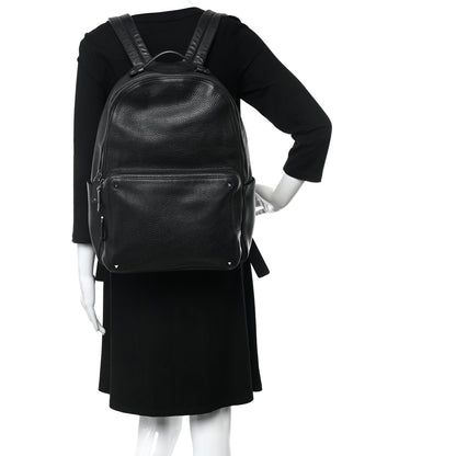 Valentino Garavani Grained Calfskin Rockstud Backpack Black 2 of 10
