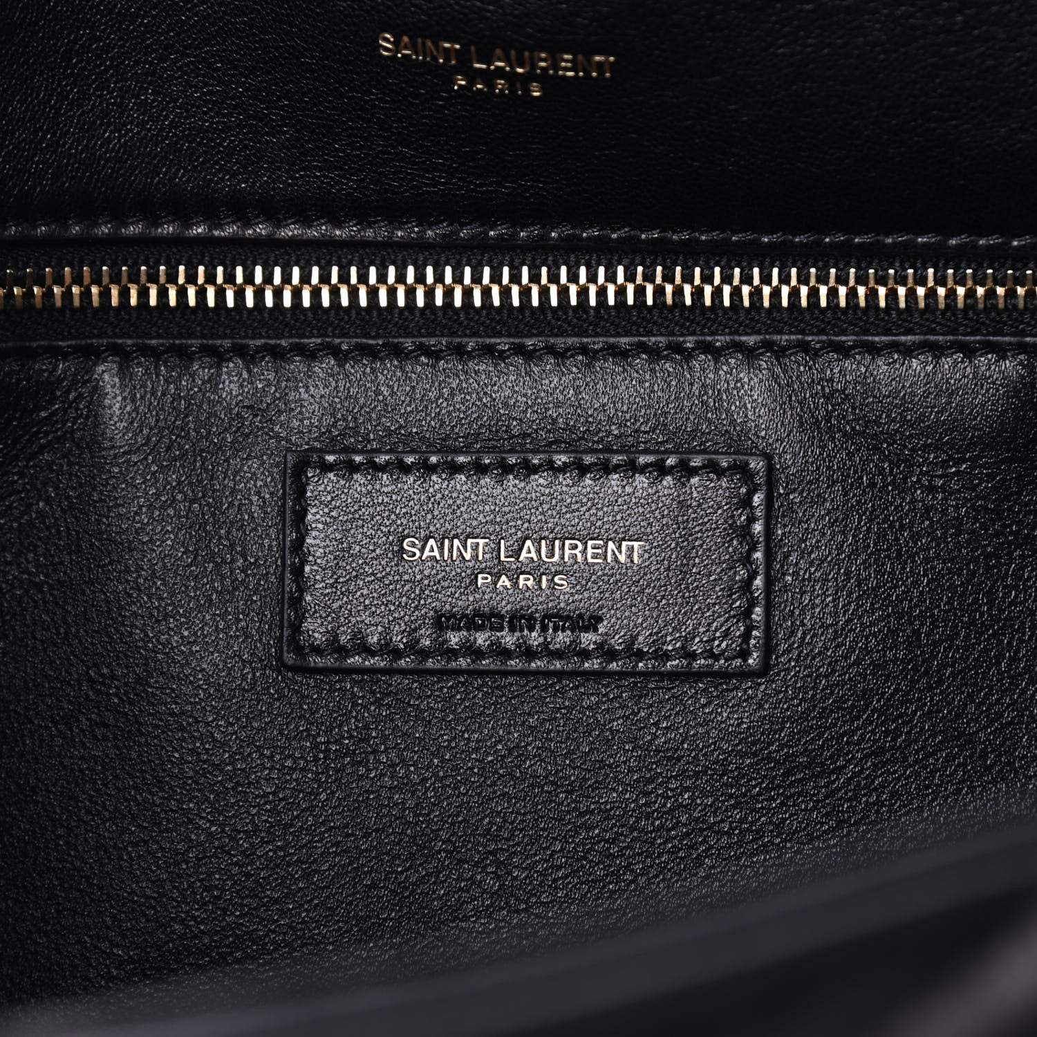 Saint Laurent Lambskin Quilted Sade Puffer Envelope Clutch Black 5 of 8