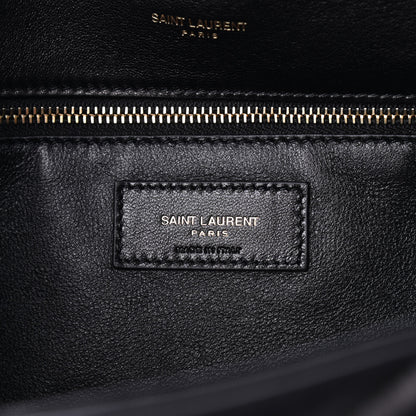 Saint Laurent Lambskin Quilted Sade Puffer Envelope Clutch Black 5 of 8