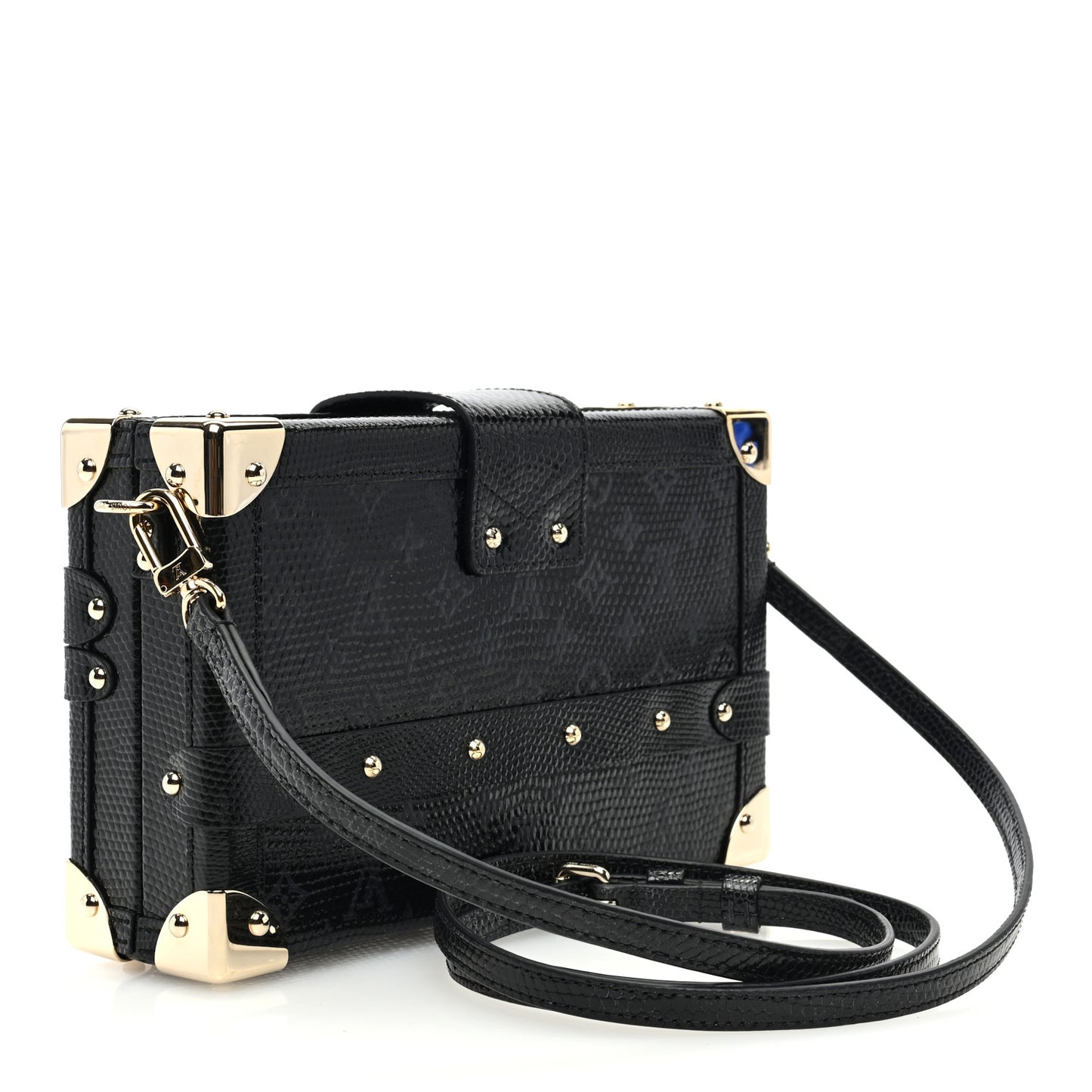 Lizard Petite Malle Black