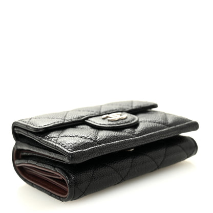 Chanel Caviar Quilted Double Flap Wallet Black 4 of 7