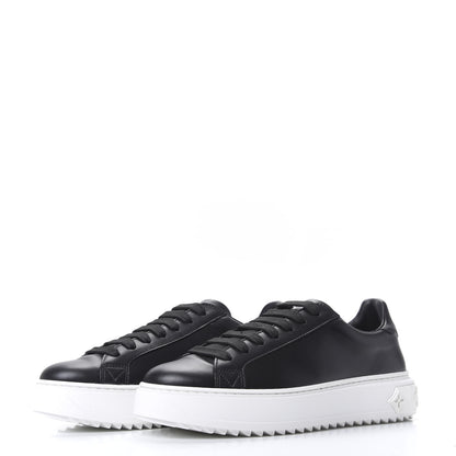 Louis Vuitton Calfskin Time Out Sneakers 36.5 Black 3 of 8
