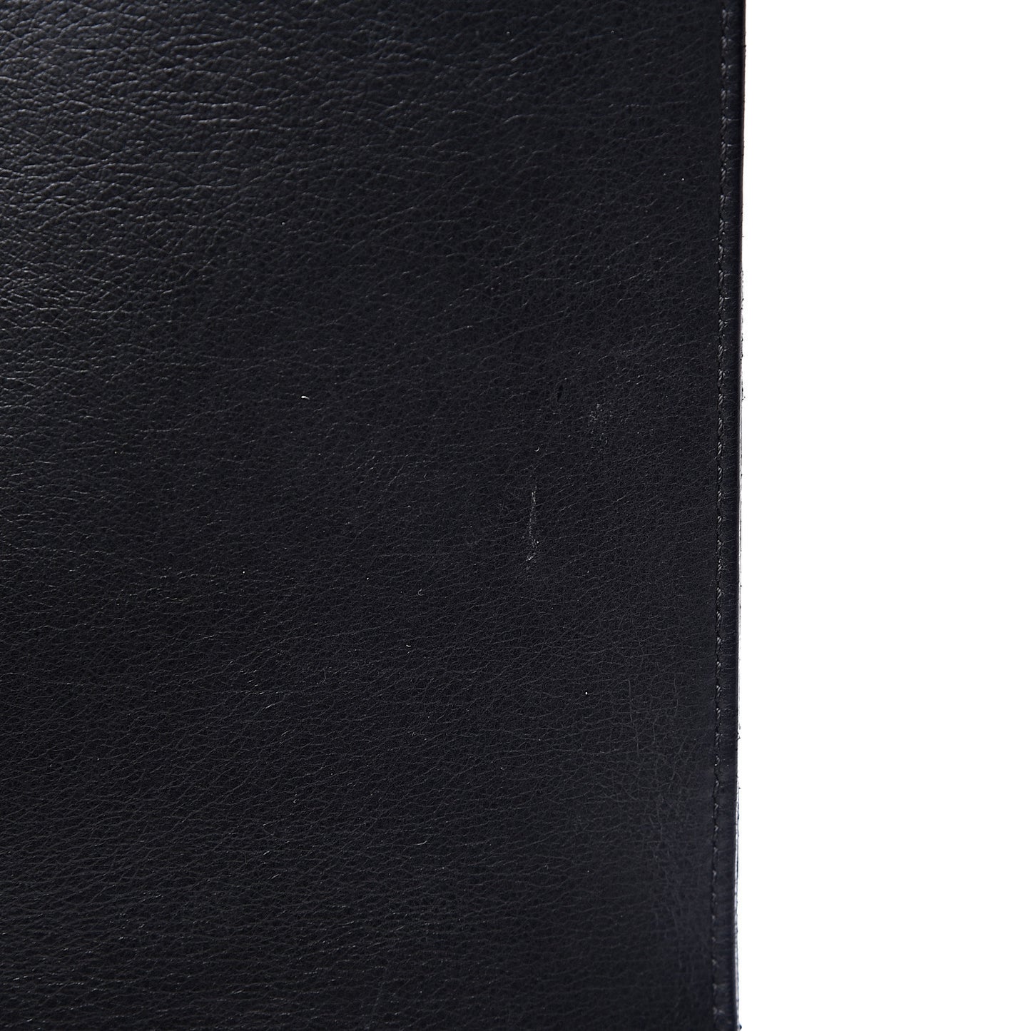 Calfskin Quilted Large Boy Flap Black