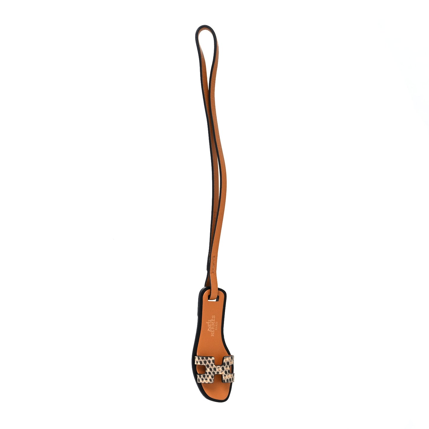 Lizard Butler Calfskin Hunter Oran Nano Bag Charm Ombre
