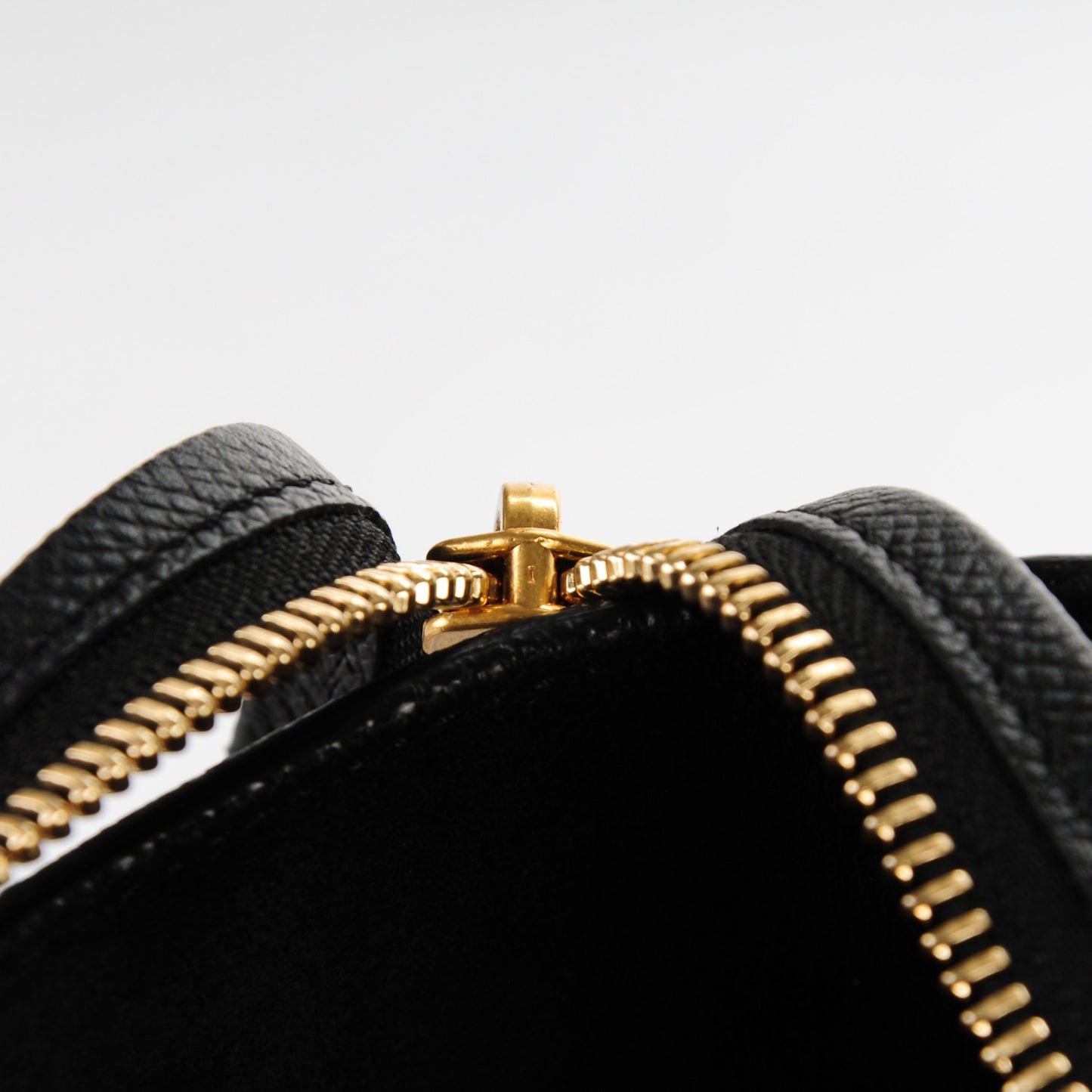 Grained Calfskin Mini Belt Bag Black