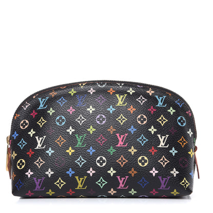 Louis Vuitton Monogram Multicolor Cosmetic Pouch Black Grenade 1 of 12