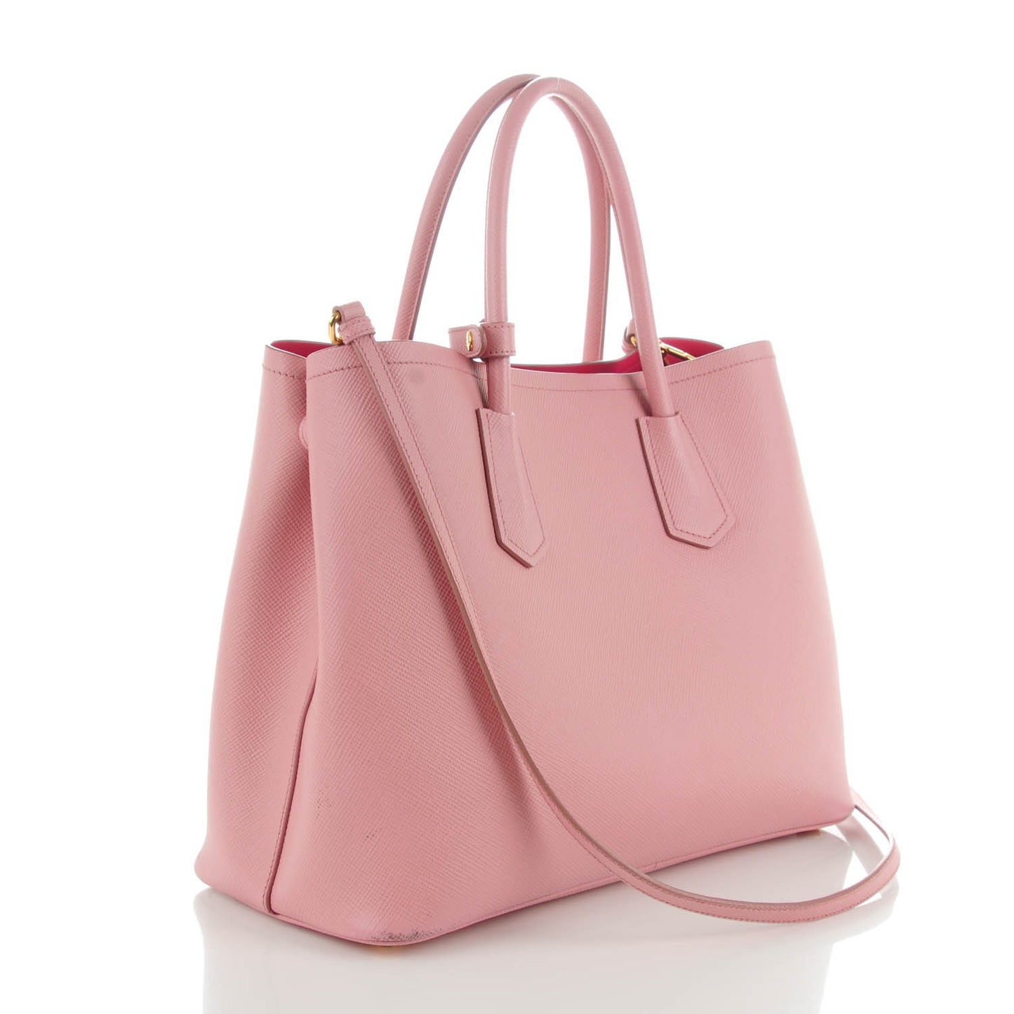 Saffiano Cuir Medium Double Bag Pesco