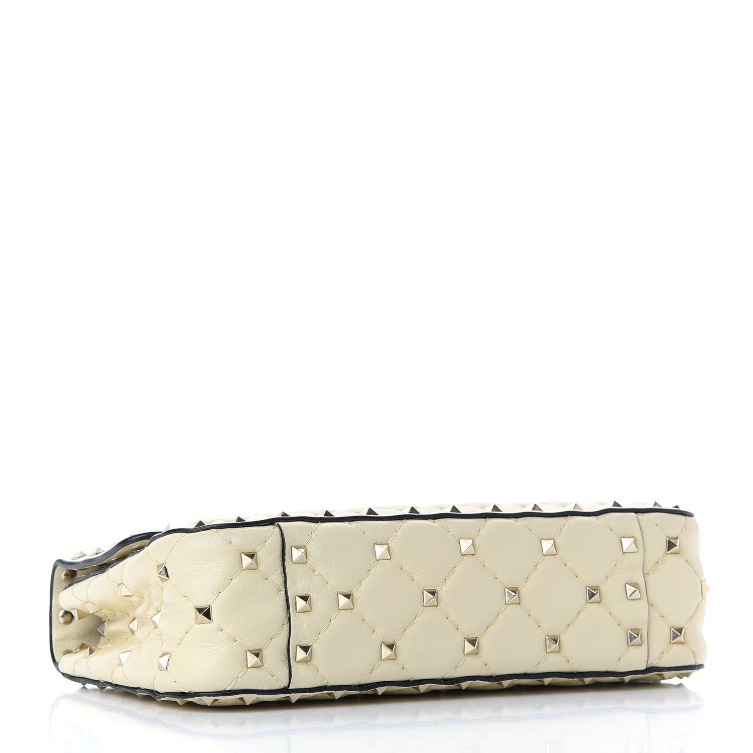 Valentino Garavani Nappa Small Rockstud Spike Shoulder Bag Light Ivory 4 of 13