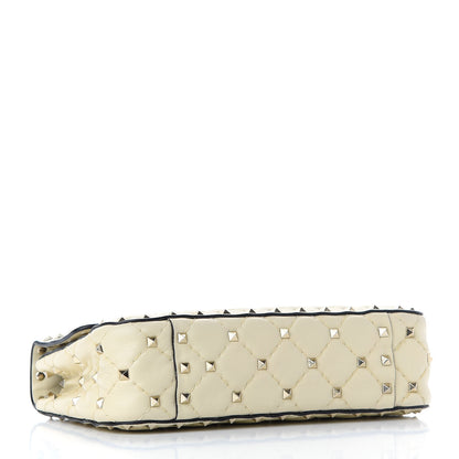 Valentino Garavani Nappa Small Rockstud Spike Shoulder Bag Light Ivory 4 of 13