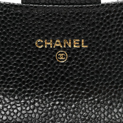 Chanel Caviar Quilted Flap Card Holder Wallet Black 7 of 8