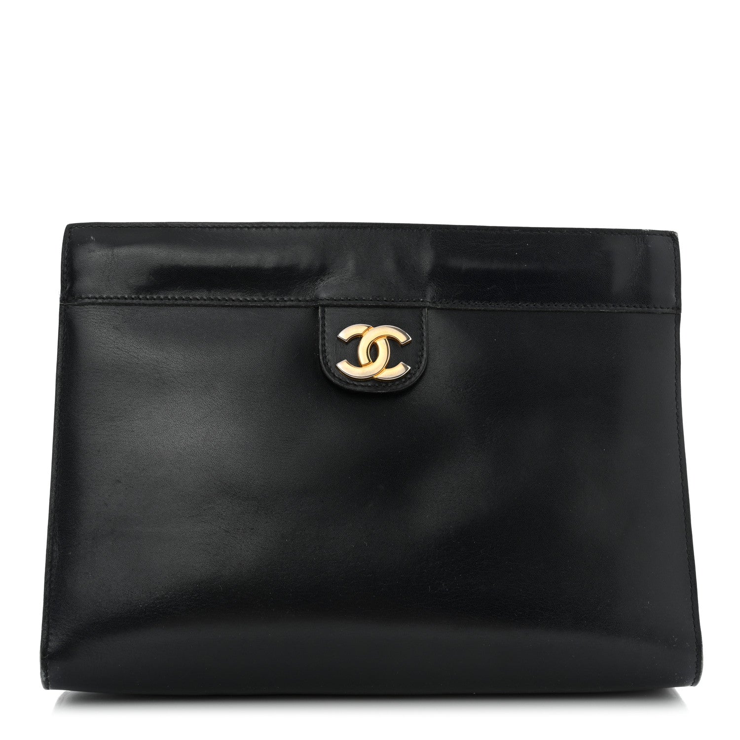 Chanel Lambskin CC Clutch BLACK 1 of 12