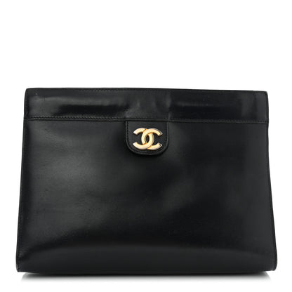 Chanel Lambskin CC Clutch BLACK 1 of 12