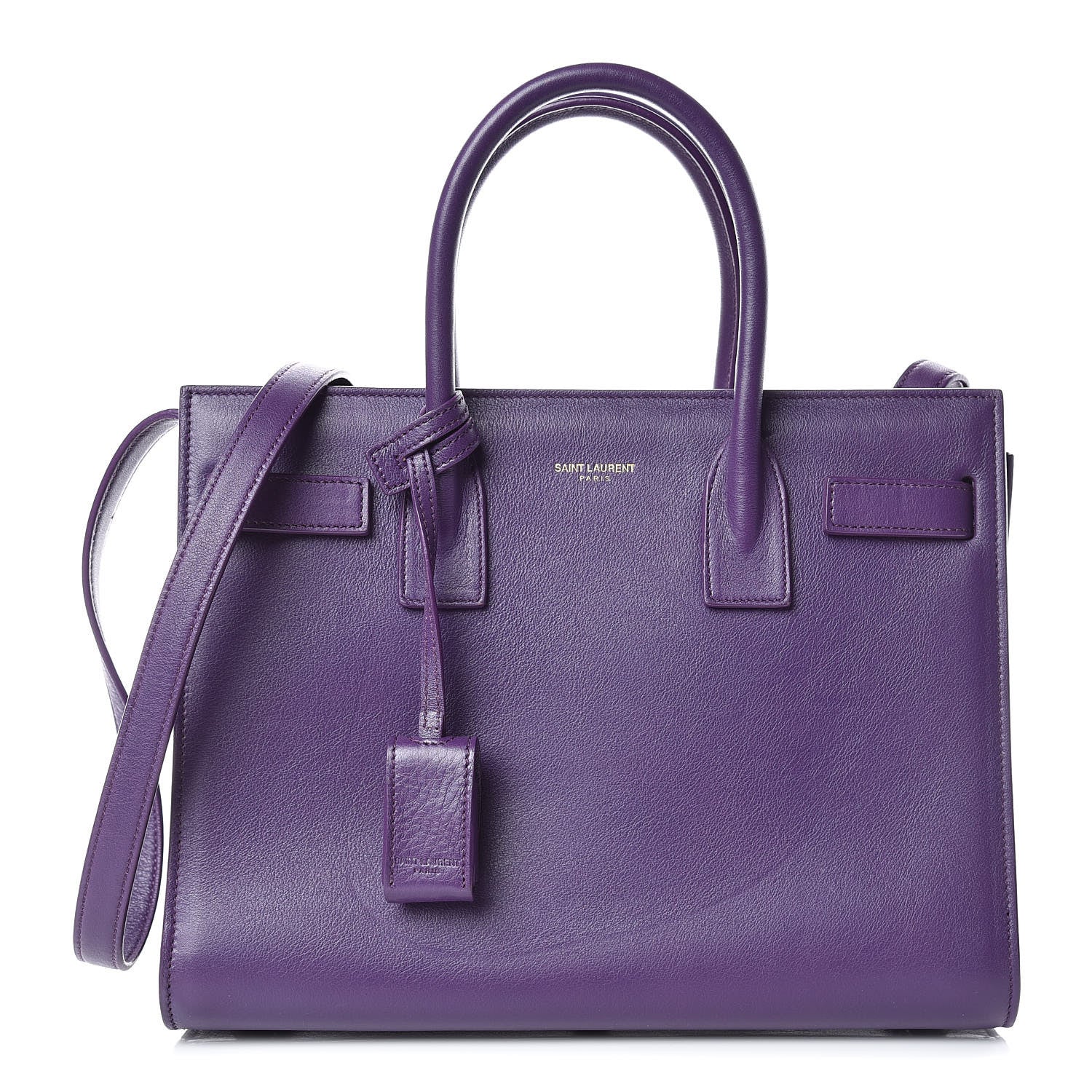 Saint Laurent Calfskin Baby Sac de Jour Purple 1 of 9