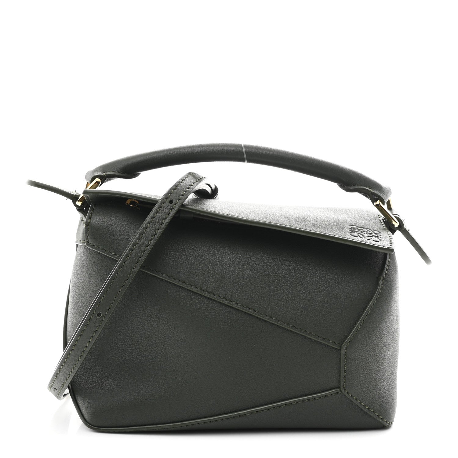 Loewe Calfskin Mini Puzzle Edge Bag Vintage Khaki 1 of 11