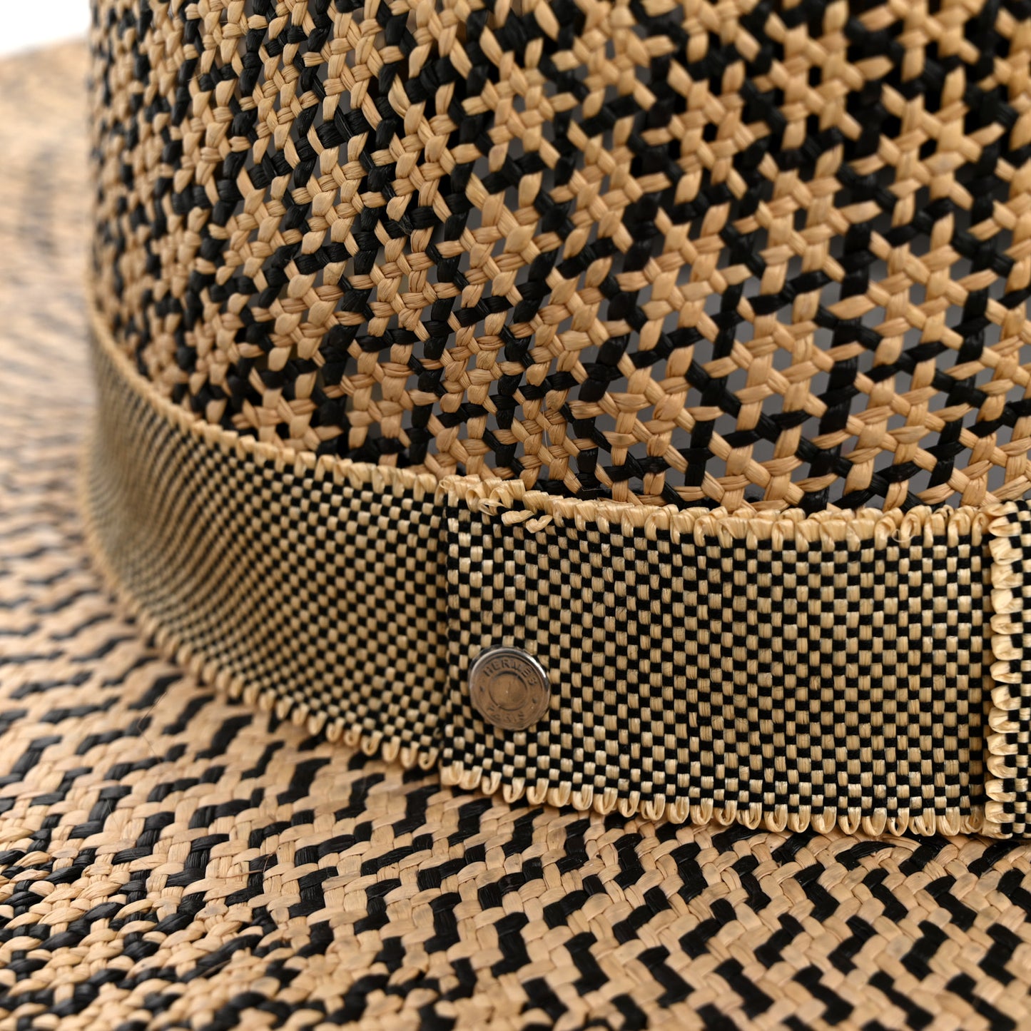 Chapeau Femme Etna Panama Hat 57 Naturel Black