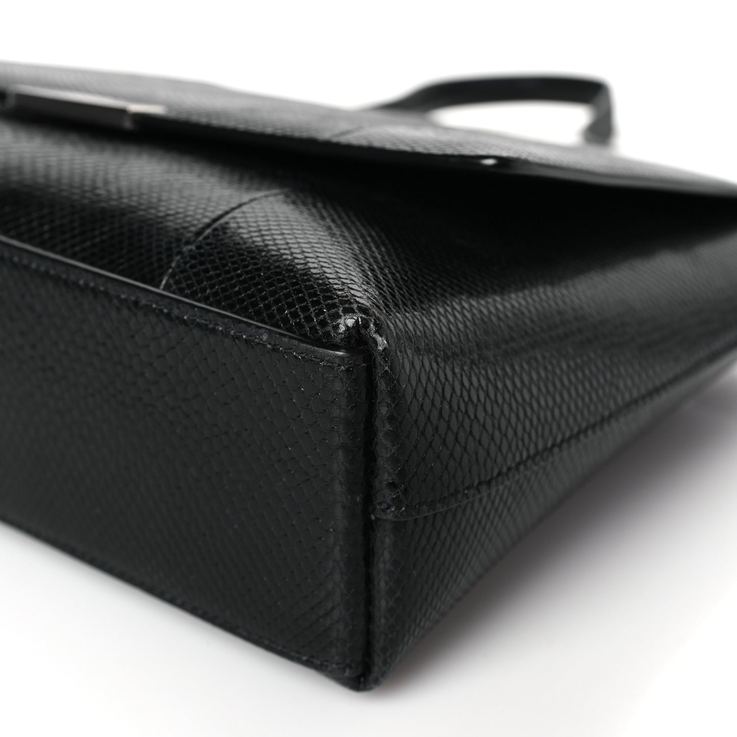 Snakeskin Le 90 Shoulder Bag Black