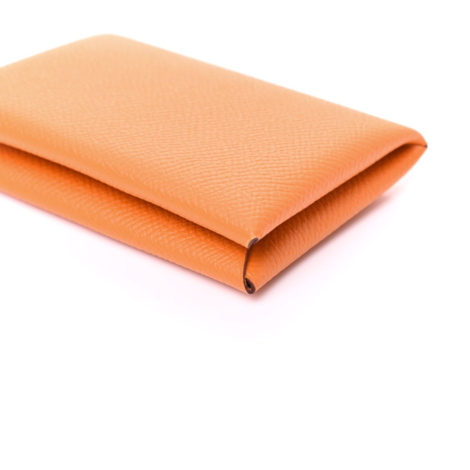 Hermes Epsom Calvi Card Case Abricot 9 of 10