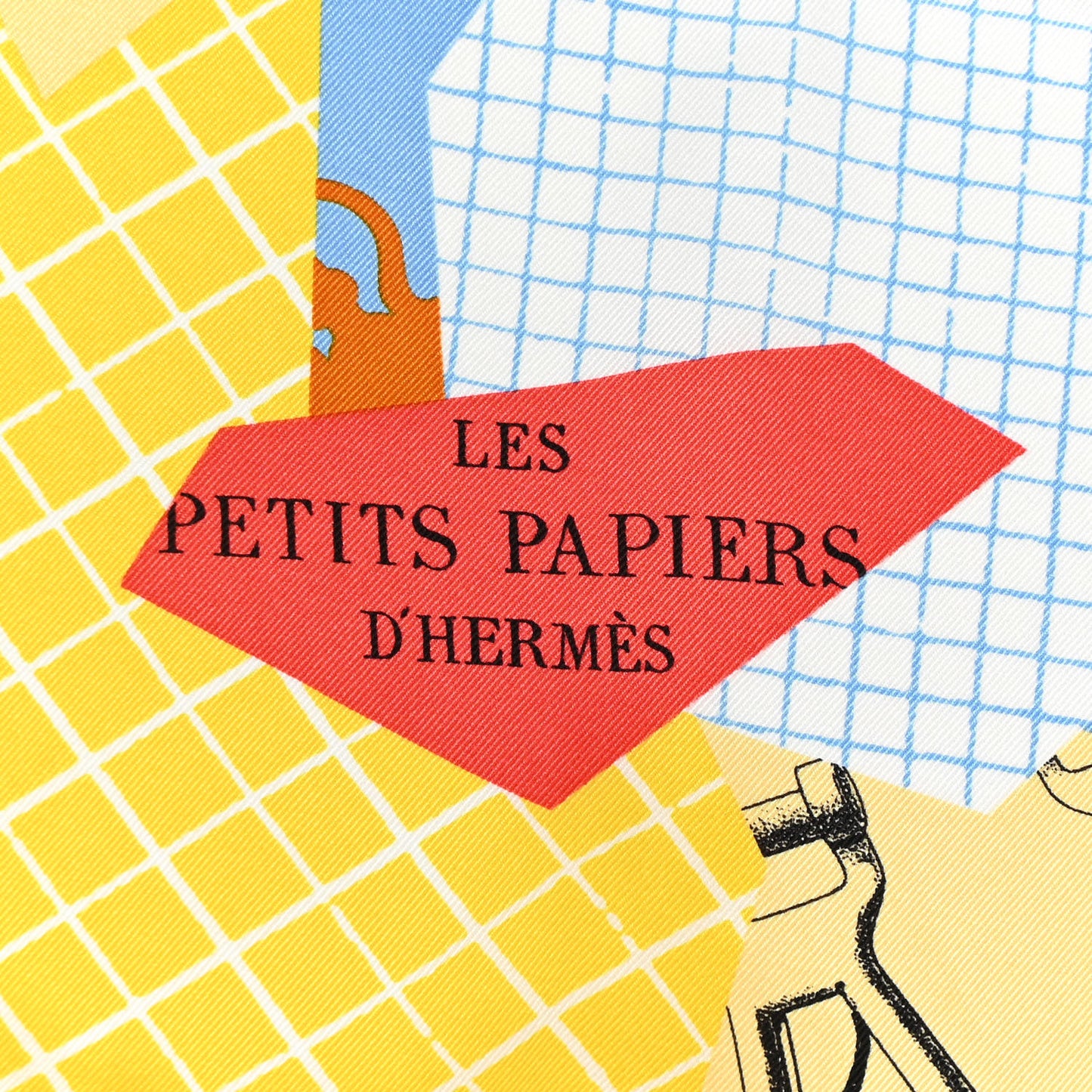 Silk Vintage Les Petits Papiers Scarf 70 Bleu Ciel Rogue