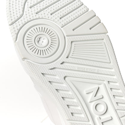 Louis Vuitton Calfskin Womens LV Trainer Sneakers 37.5 White 7 of 9